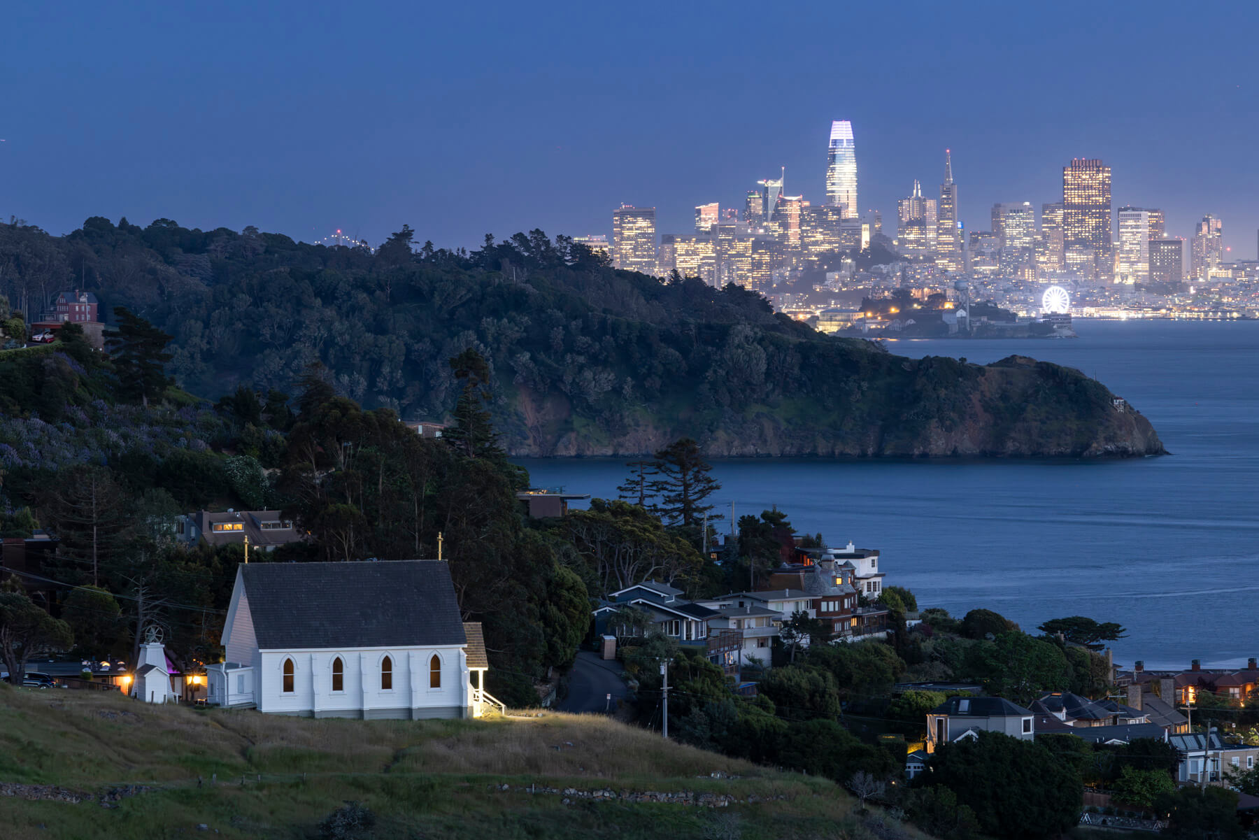 Tiburon View of City