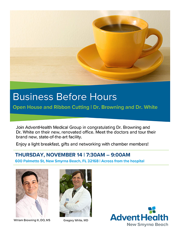 AdventHealth Business Before Hours Flyer