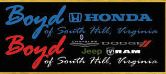 Boyd Honda of South Hill; Boyd Chevrolet, Dodge, Jeep, Ram of South Hill