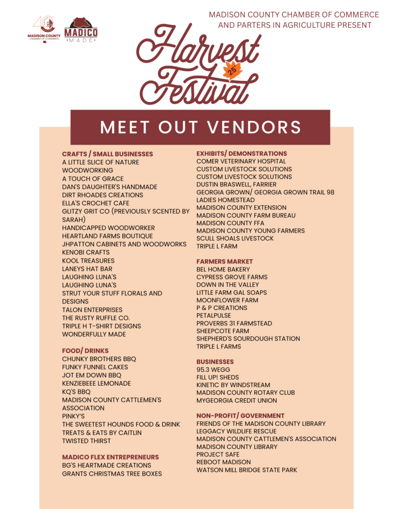 FINAL VENDORS 2025 FINAL VENDORS 2025