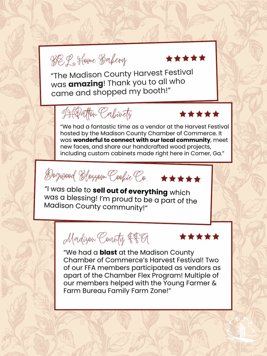 Harvest Festival Vendor Quotes