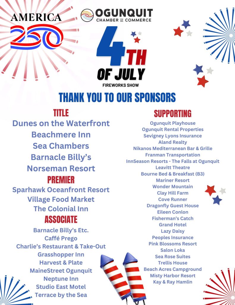 Fireworks Sponsor Sheet