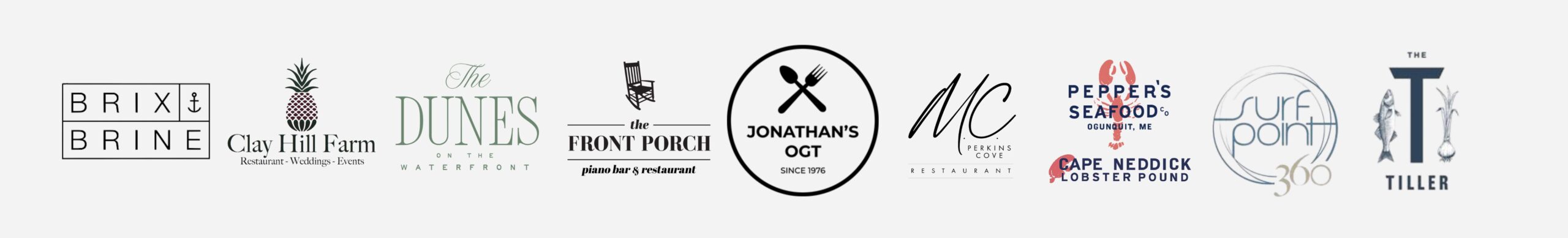 2026 participants Participating restaurant logos.
