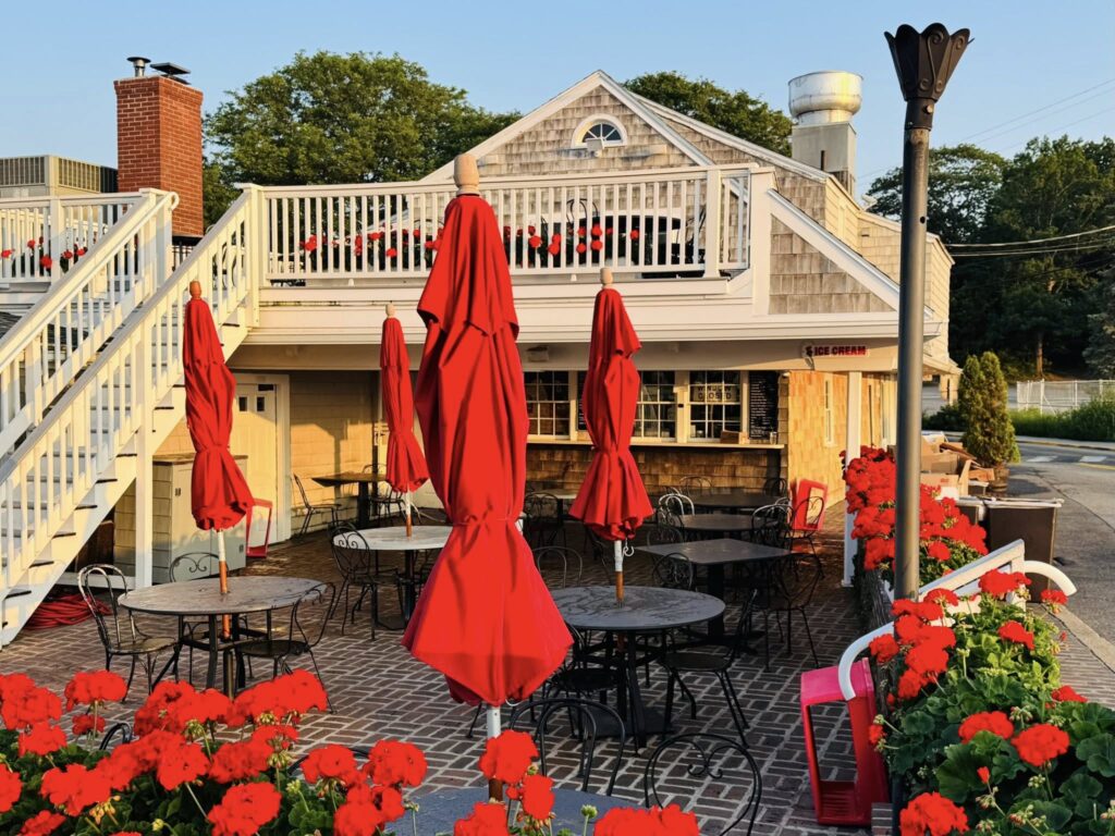 spring dining rick barber Barnacle Billy's outdoor dining