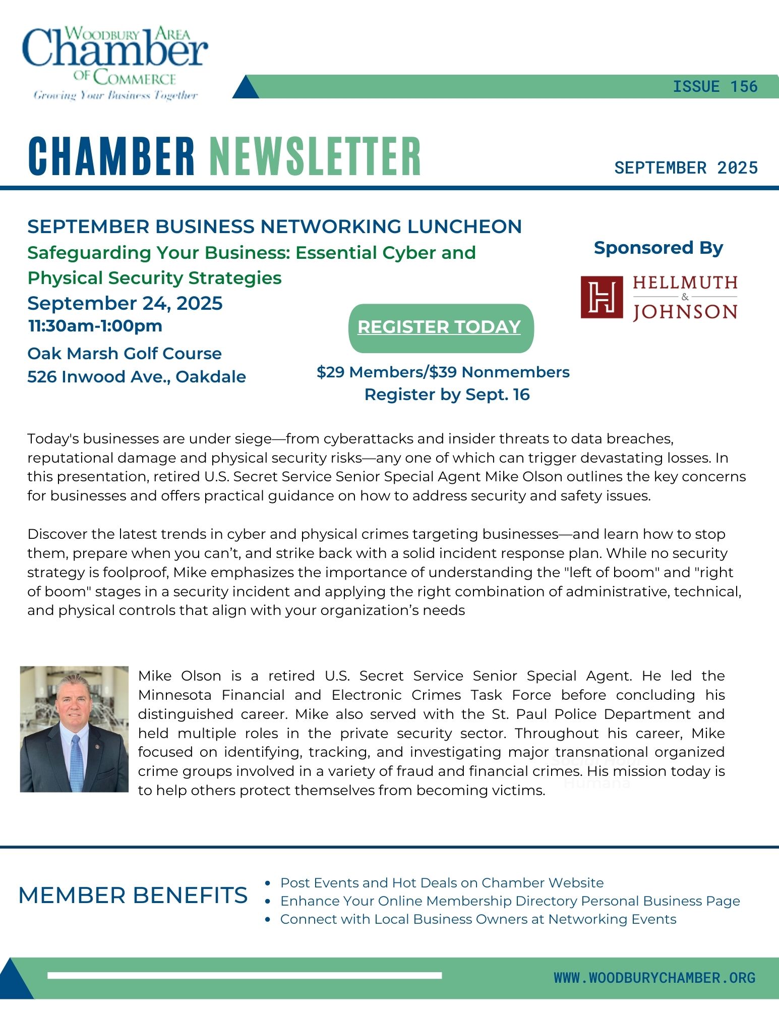 September 2025 Newsletter front page