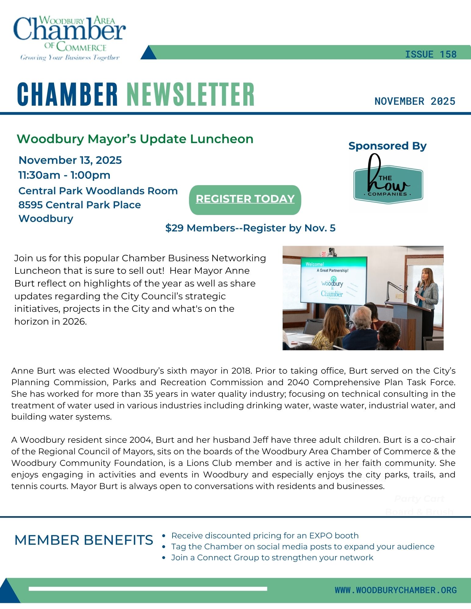November 2025 Newsletter Front Page