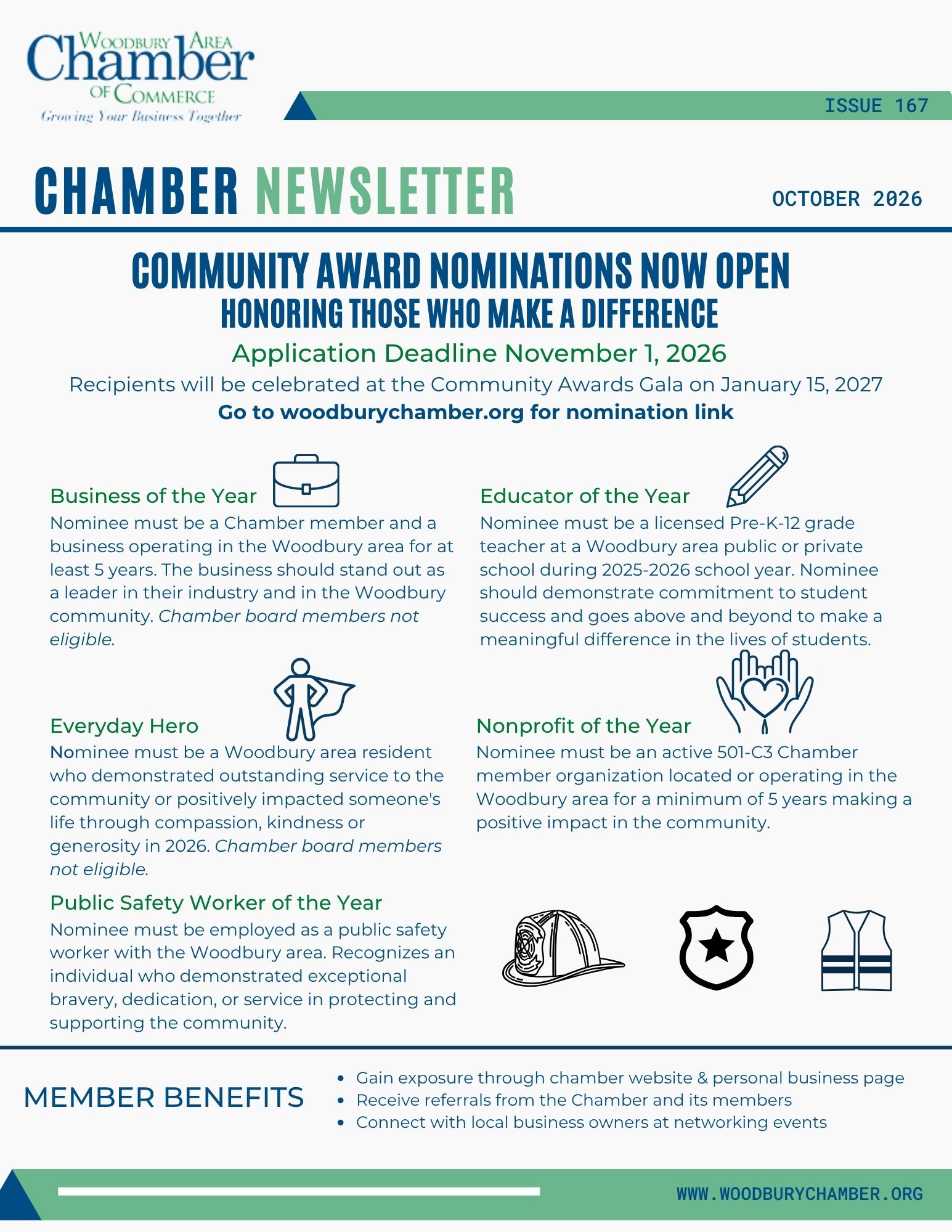 October 2026 Newsletter Front Page