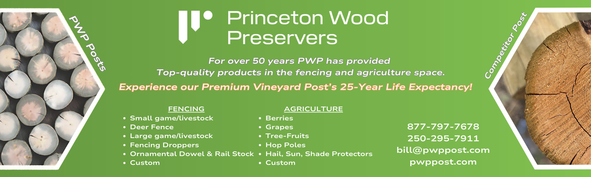 For over 50 years PWP has provided top quality products in the fencing and agriculture space.