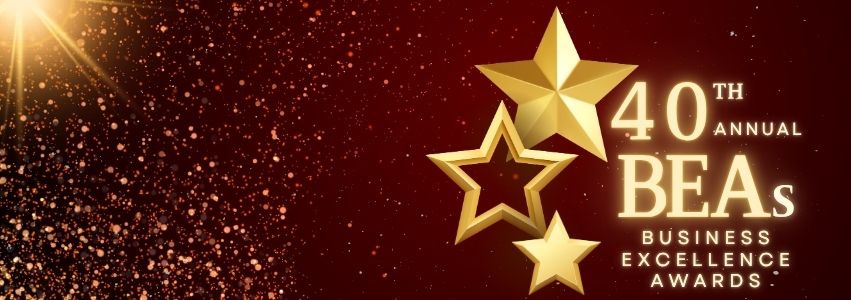 Blue and Yellow Geometric Birthday Facebook Cover (851 x 300 px)