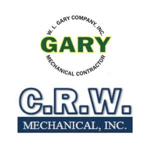 W.L. Gary Company Mechanical Contractor logo and C.R.W. Mechanical Logo