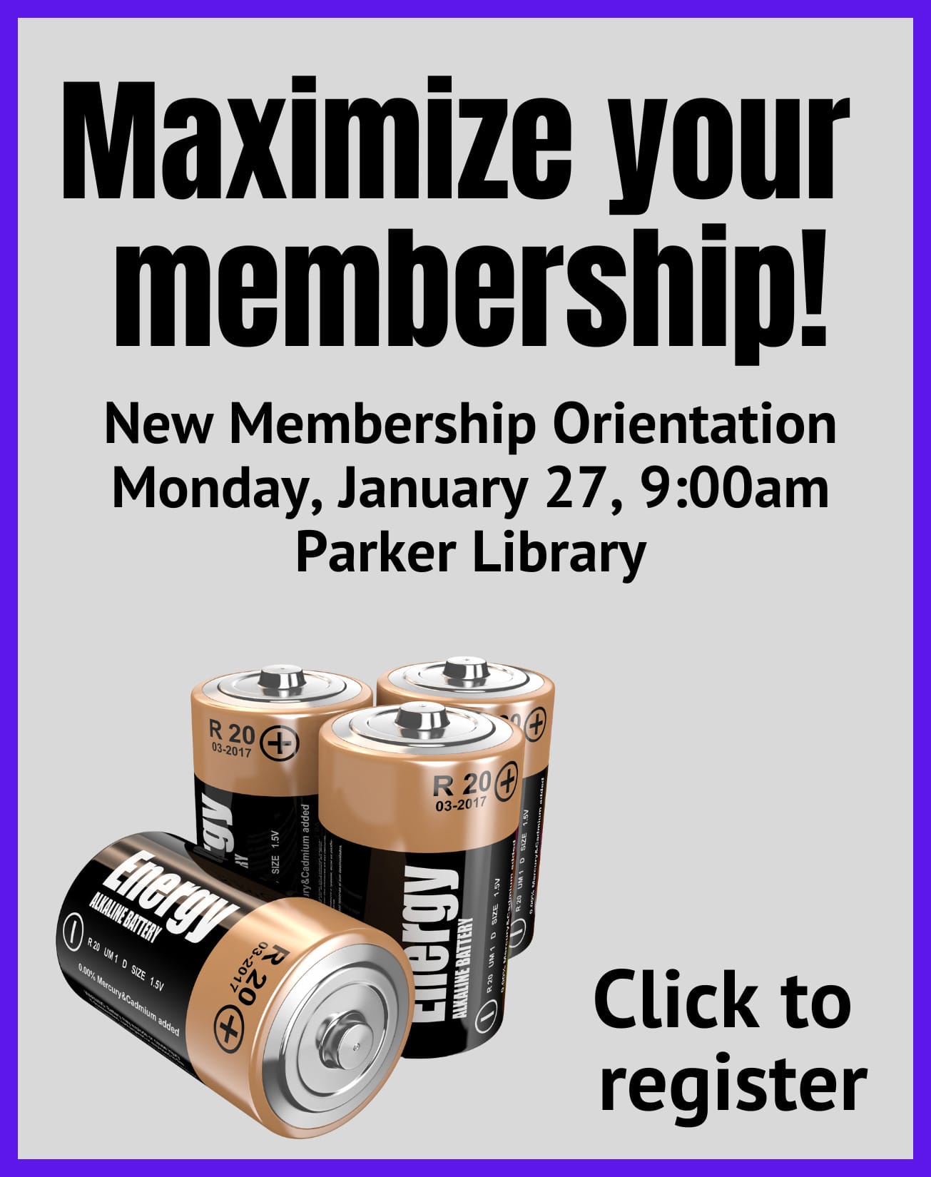 Maximize your membership (4.35 x 5.5 in)