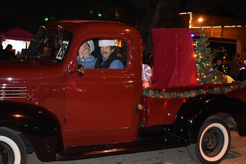 1st Place Best Decorated Vehicle - Ken Janicek with the Cameron Car Club