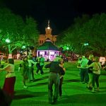 Dancing in the square!