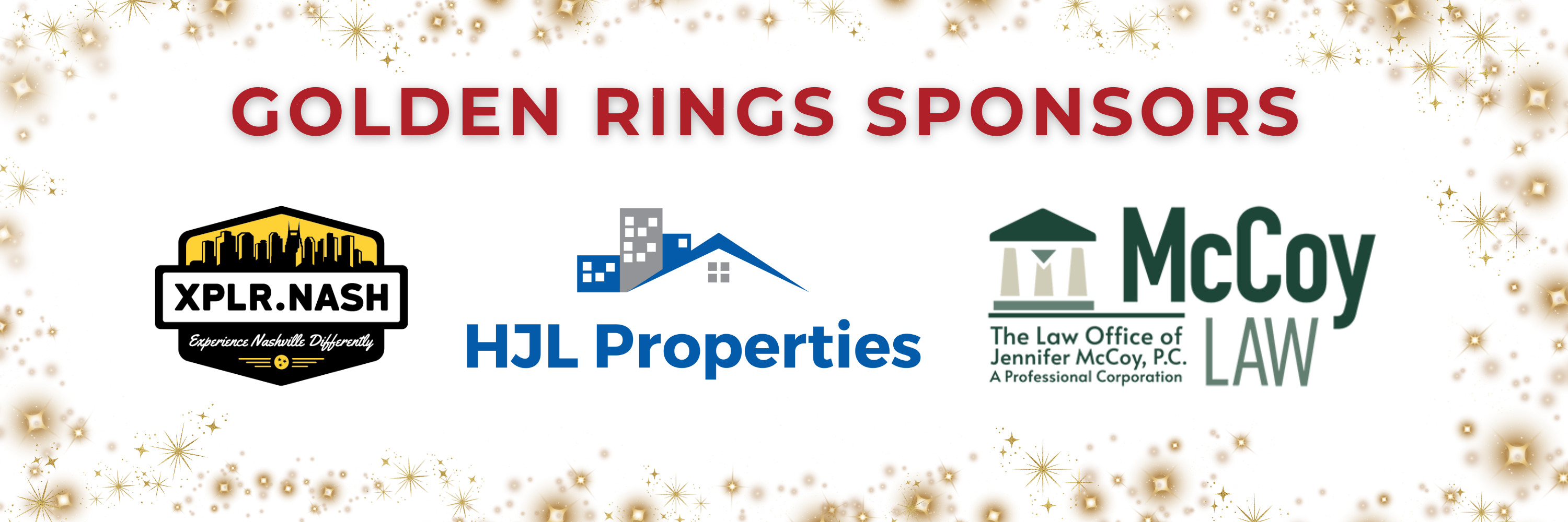 2025 HMM Sponsor Banner - Golden Rings