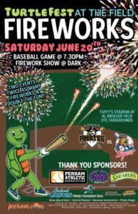 Turtle Fest Fireworks at the Field 2026