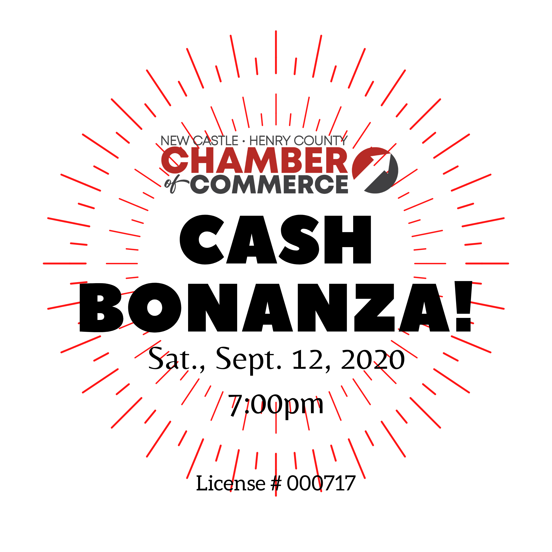 Cash Bonanza presented by MRS Heating and Cooling New CastleHenry County Chamber of Commerce