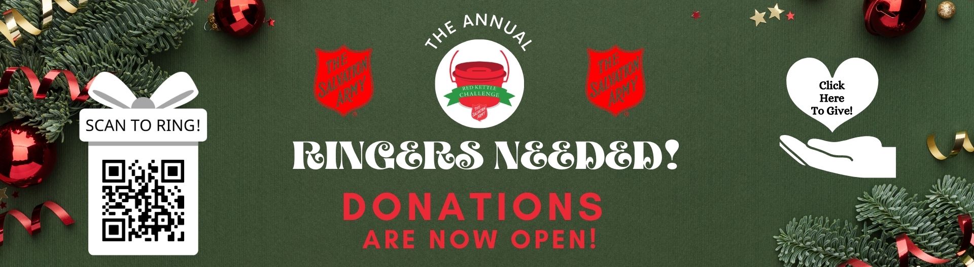 Salvation Army Bell Ringers Needed Donations