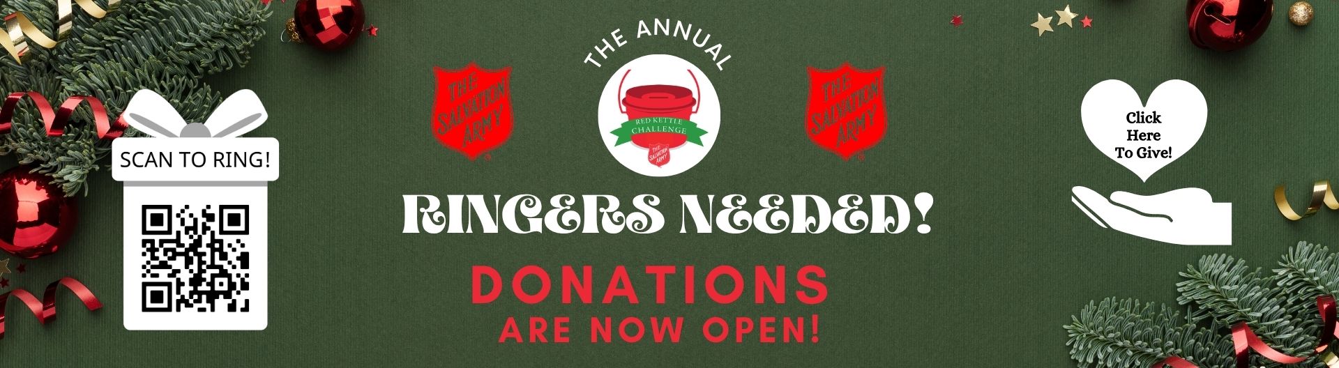 Salvation Army Bell Ringers Needed