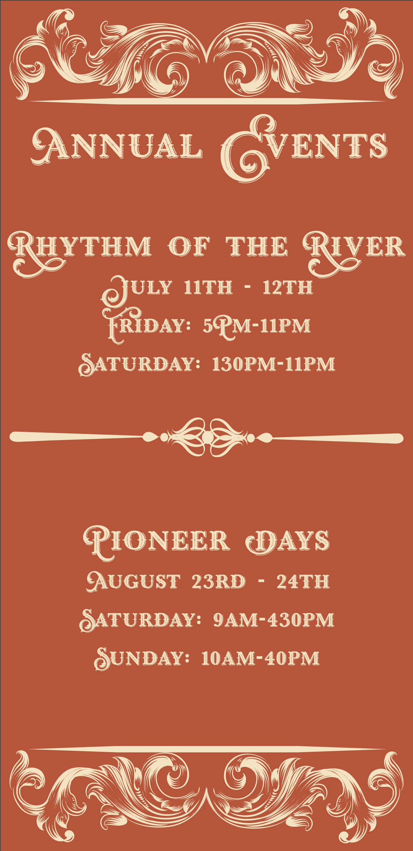 Annual Events