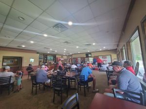 people seated at tables