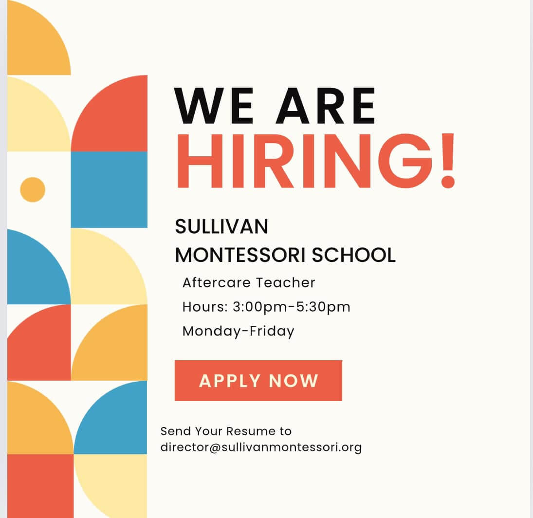 Montessori Hiring ad Aug 24