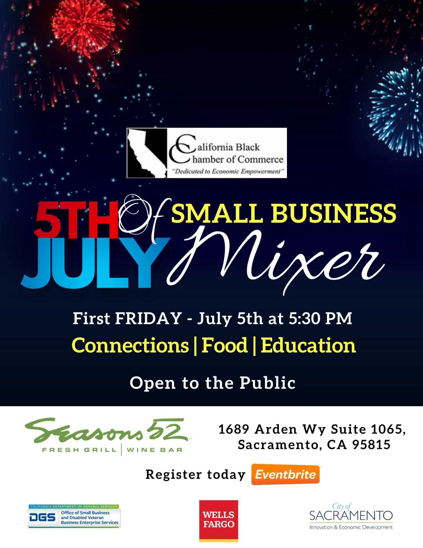 CALBCC 5th of July 5th Business Mixer Flier