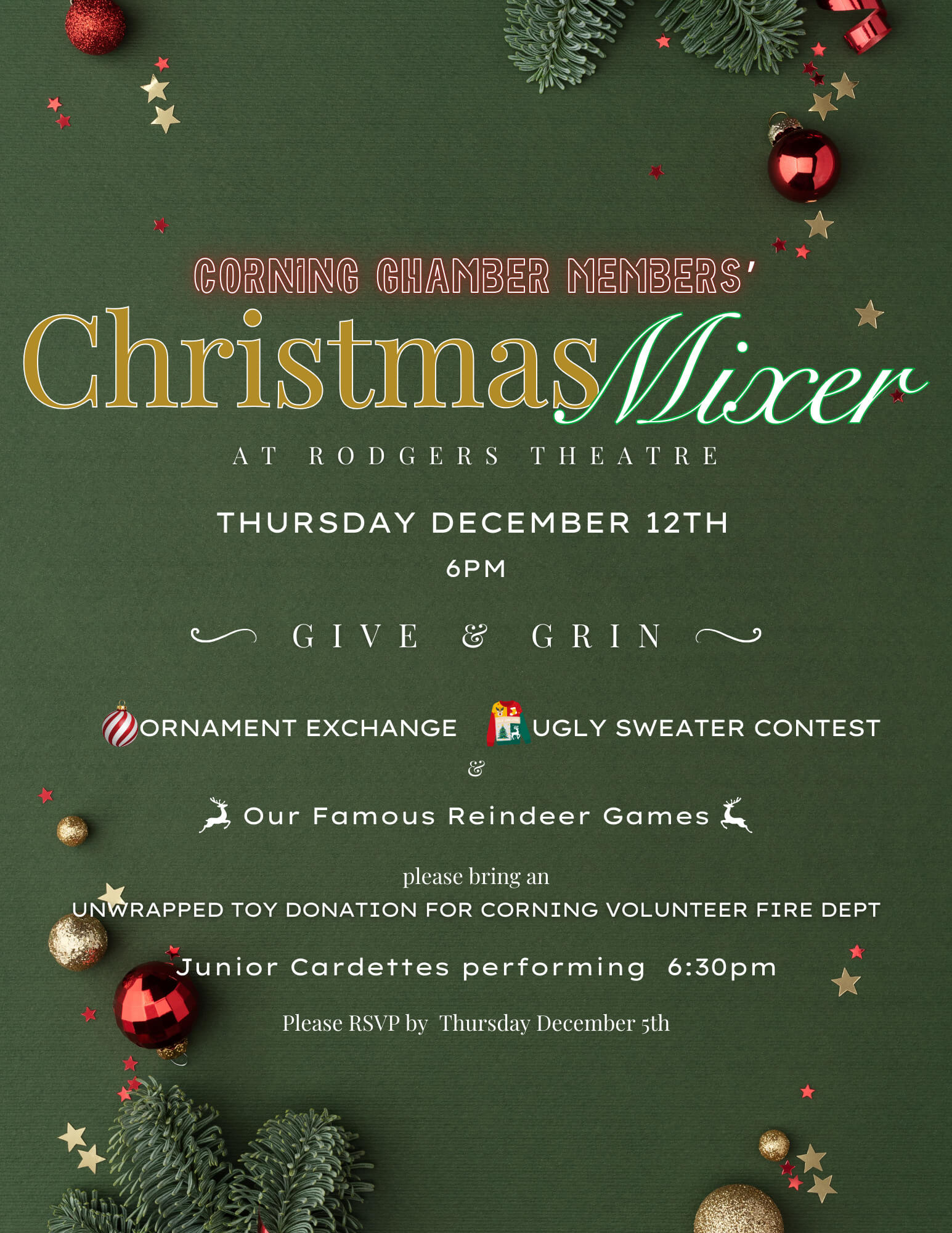 Christmas Mixer 24 invite front