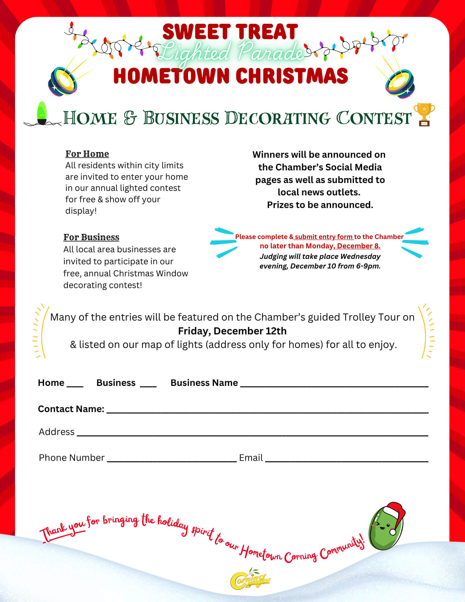 Home & Business Decorating Contest Home & Business Decorating Contest