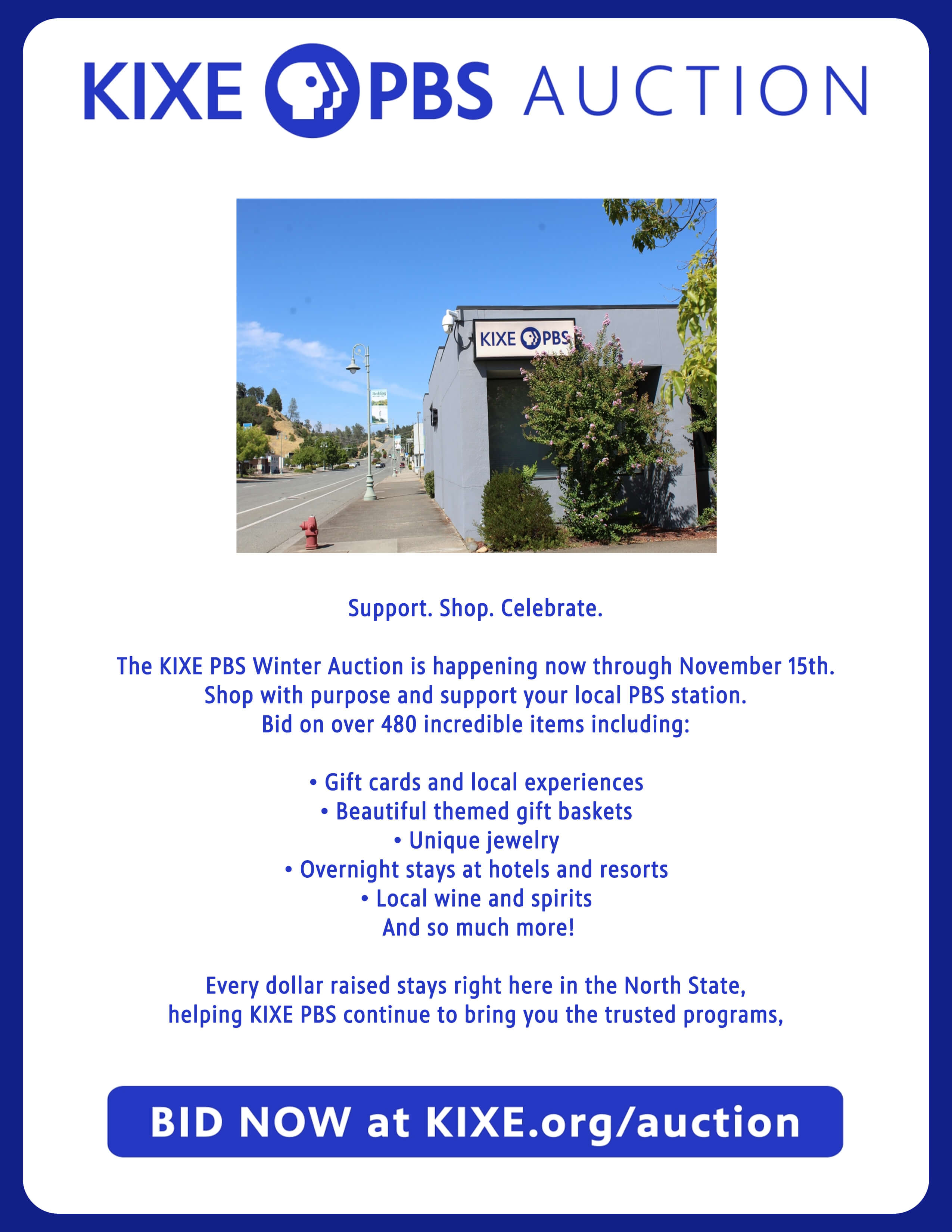 KIXE Auction Live Flyer KIXE Auction Live Flyer