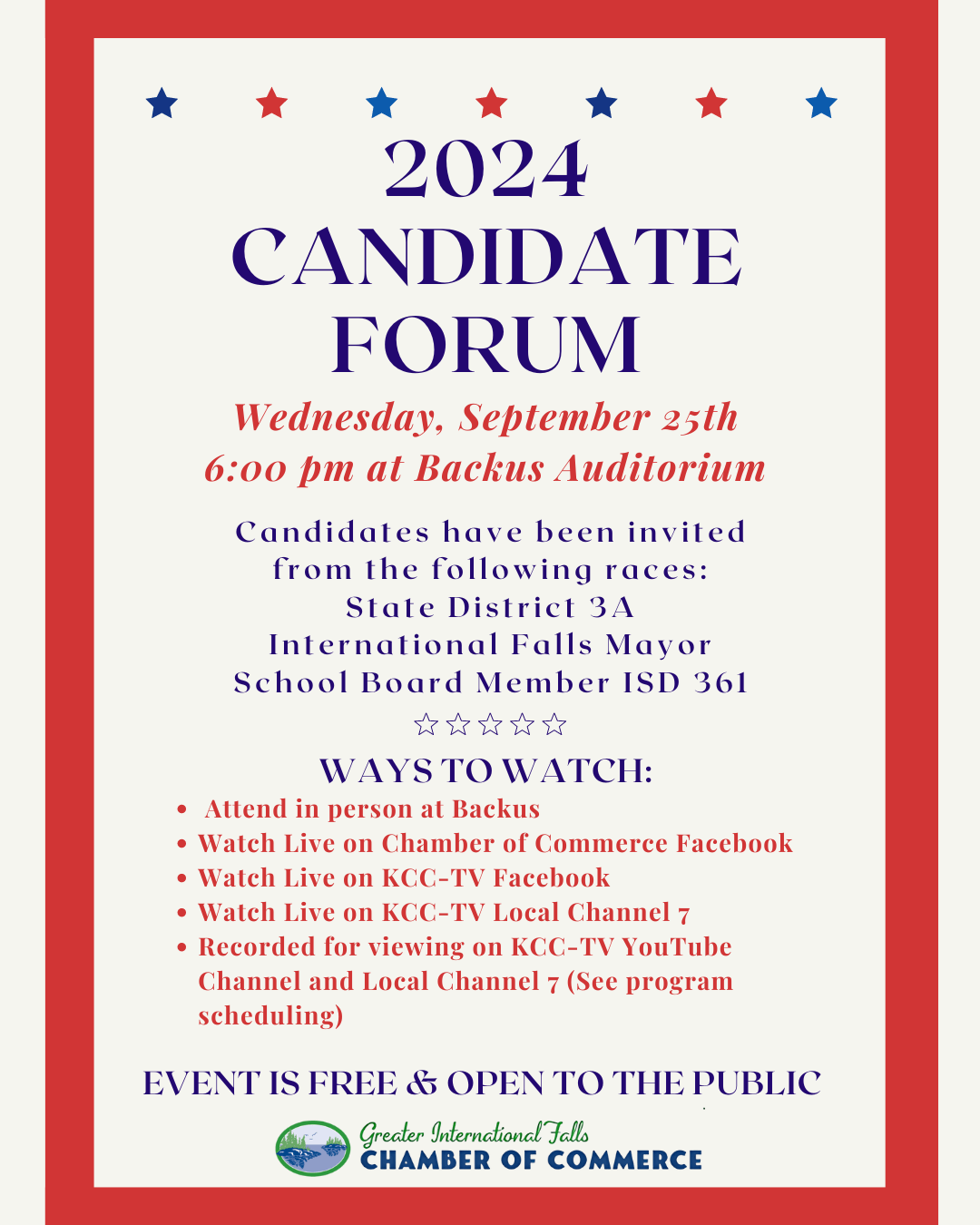 Candidate Forum 2024 (1080 x 1350 px)