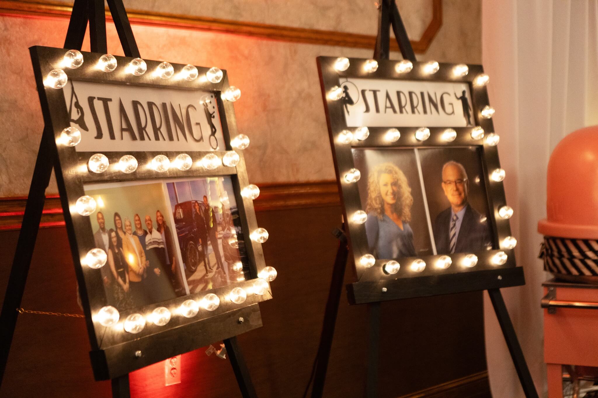 Decorations, highlighting this year's nominees. 