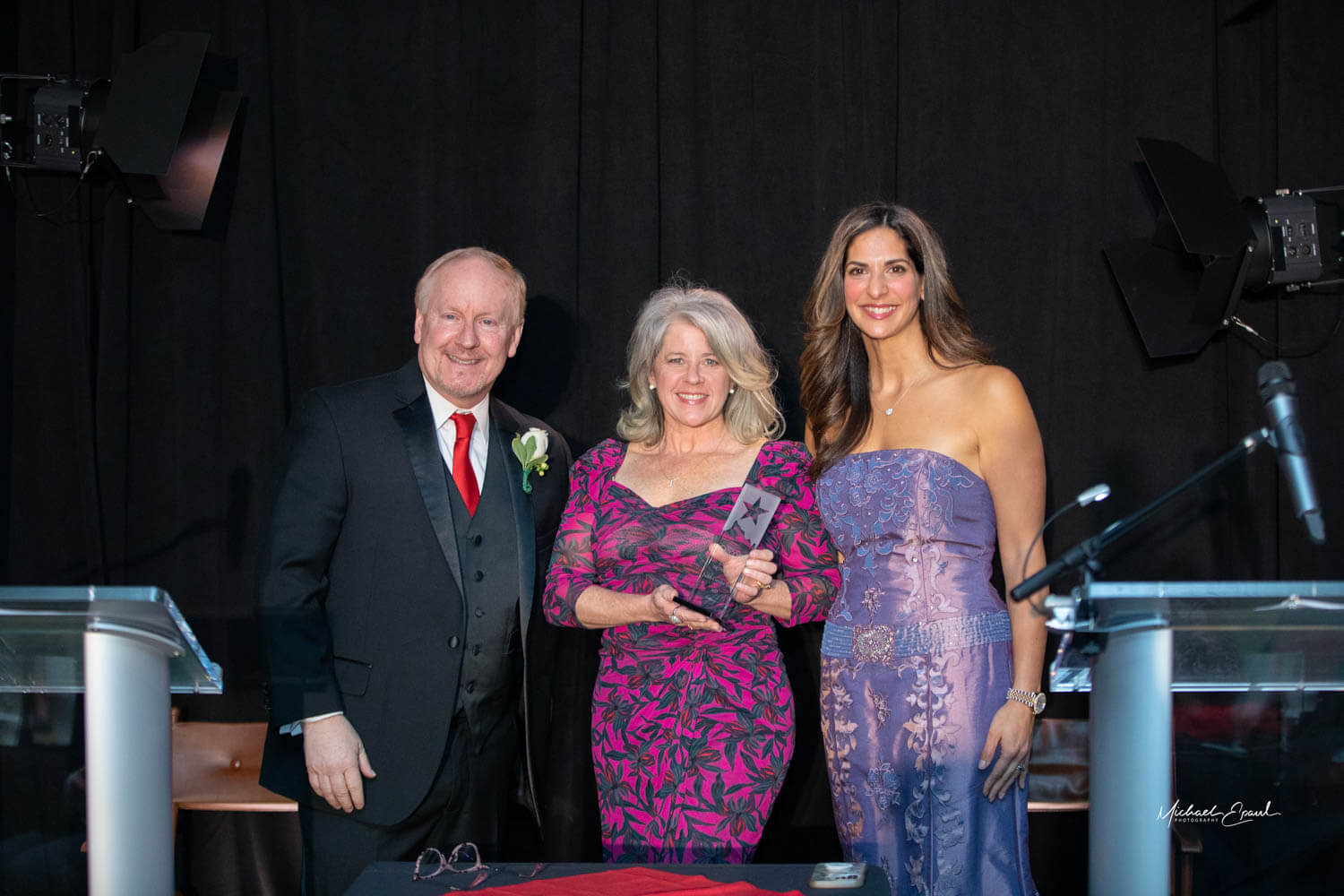 Judith Corridan Danek accepts her award for Citizen of the Year.