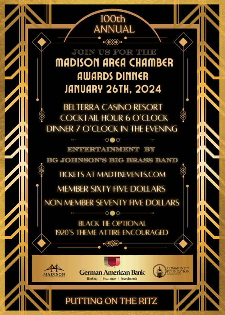 madison area chamber awards dinner flyer