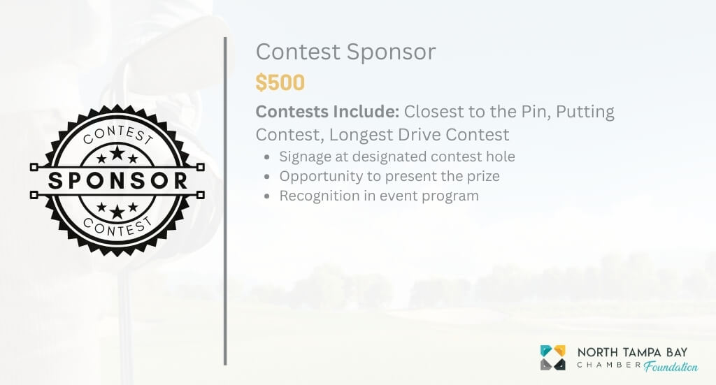 Contest Sponsor Benefits