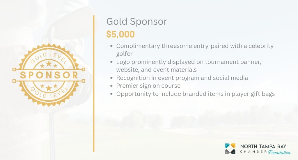 Gold Sponsor Benefits