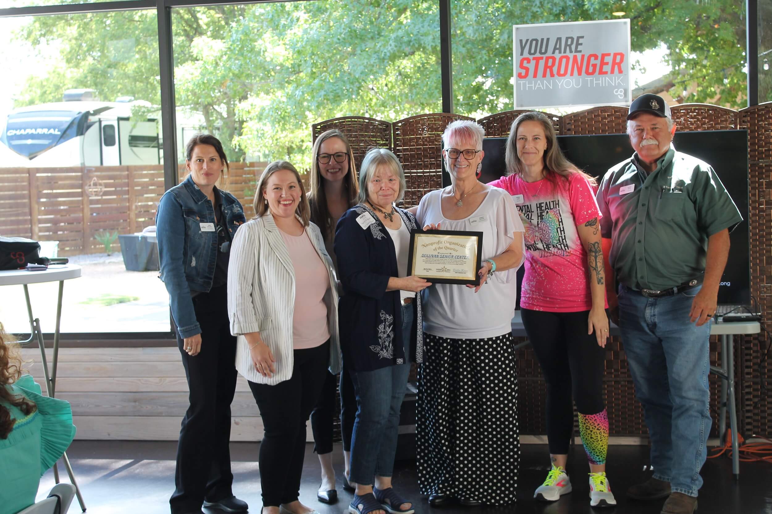 Congratulations!! Sullivan Senior Center, 3rd QTR NonProfit Organization