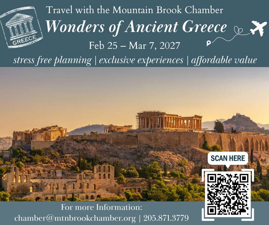 Travel with the Mountain Brook Chamber- Greece