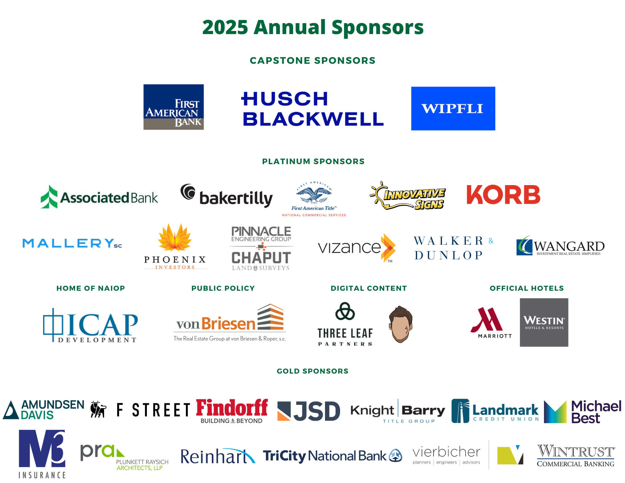 2025 Annual Sponsor Blocks