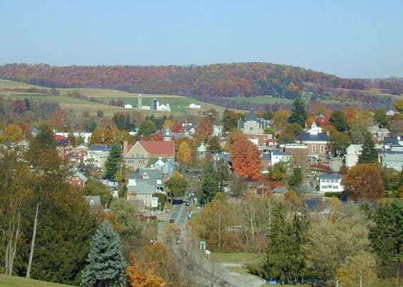 Looking North over the beautiful town of Ligonier