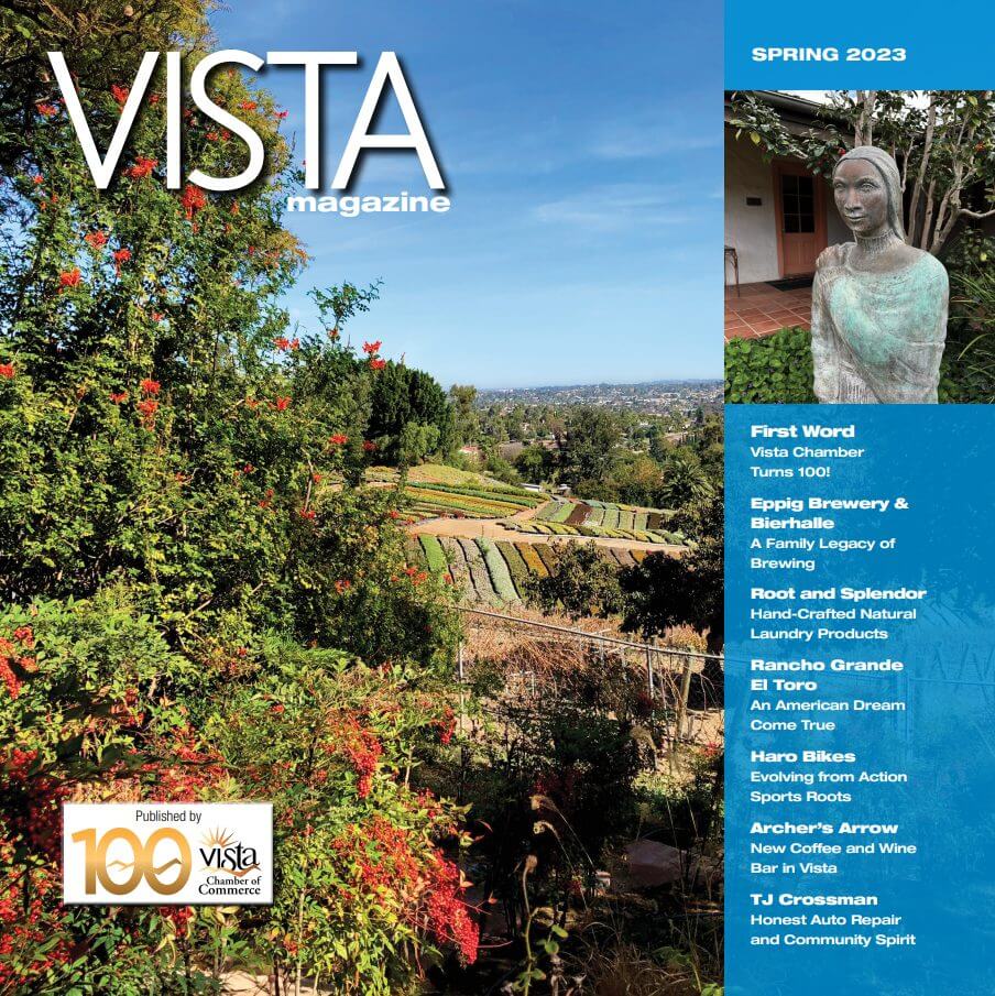 Cover of the Spring 2023 Vista Magazine in English