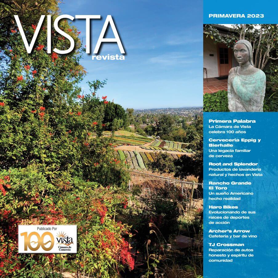 Cover of the Spring 2023 Vista Magazine in Spanish