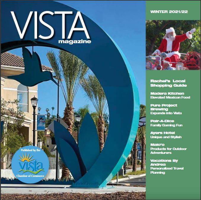 Vista Magazine Cover Winter 2021/2022