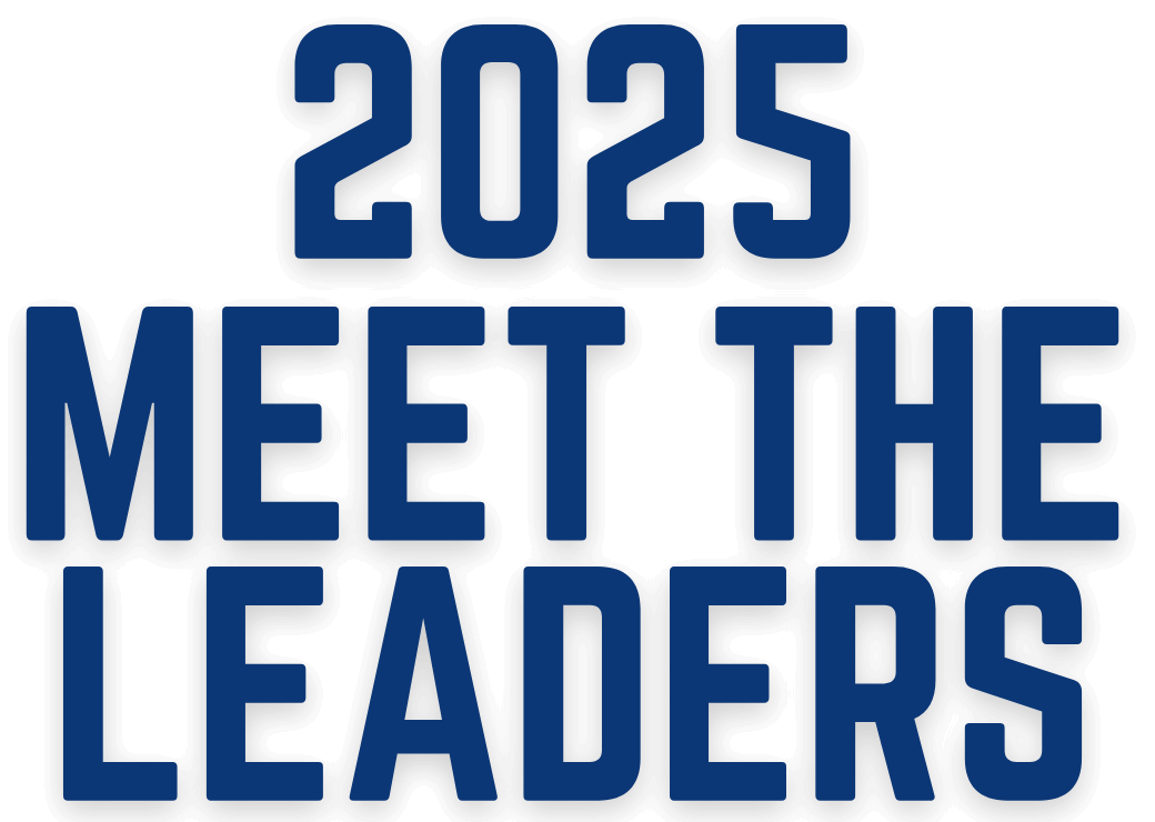 Meet the Leaders text