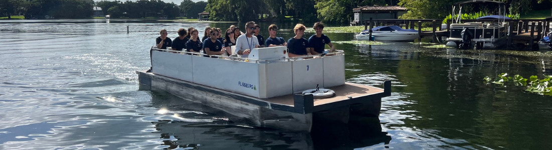 youth leaders boat ride