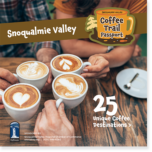 SV-CoffeeTrail-Guide-and-Passport-Cover Snoqualmie Valley Coffee Trail Passport Guide Cover