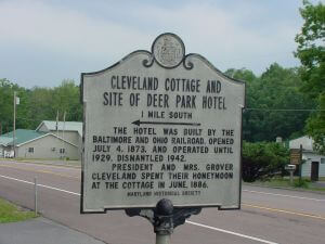Cleveland Cottage and Deer Park Hotel Marker
