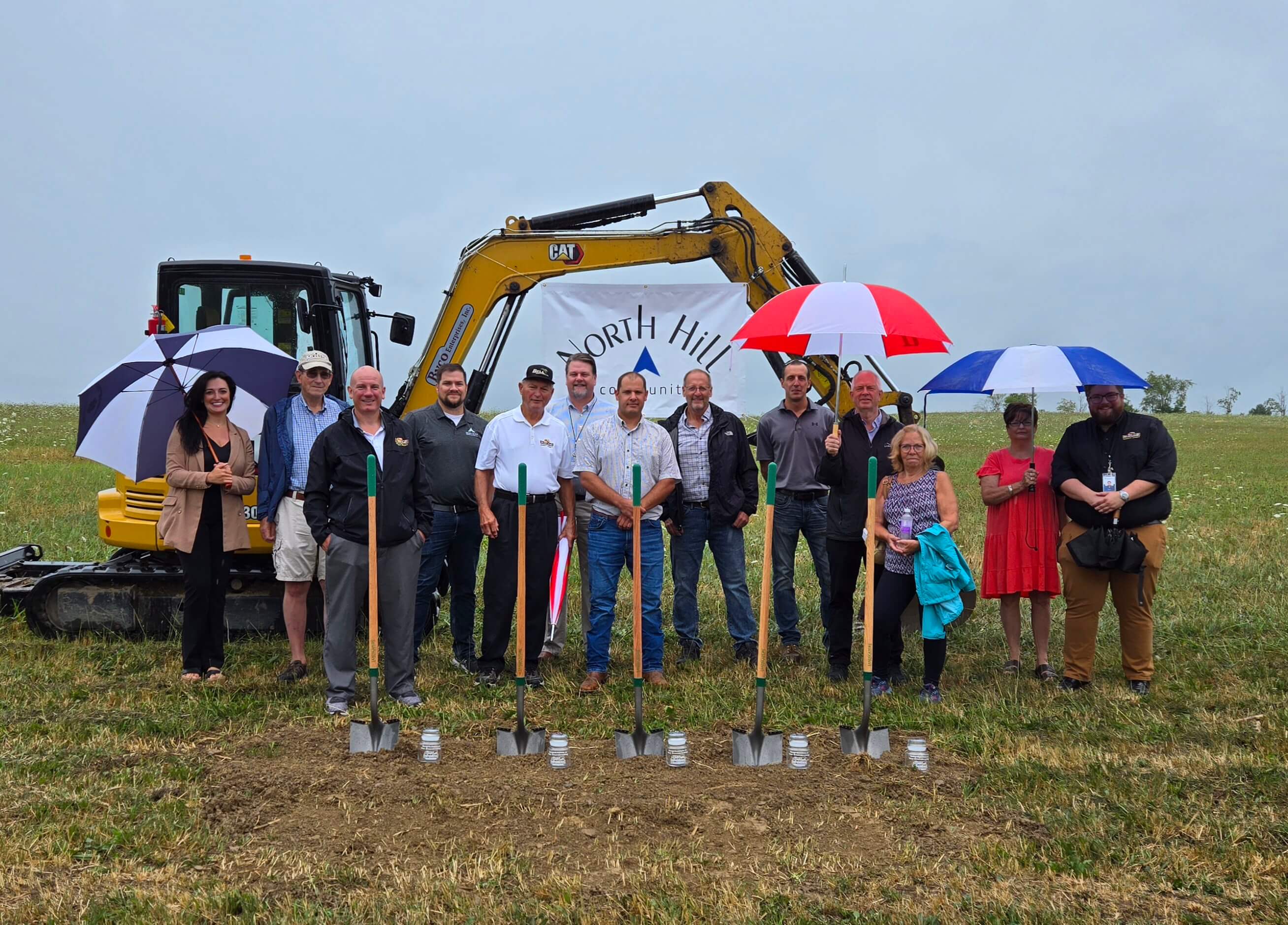 McHenry, MD -- On Tuesday, July 30, the Garrett County Chamber of Commerce partnered with the Garrett County Department of Business Development to hold a groundbreaking ceremony for The North Hill Community in Grantsville.