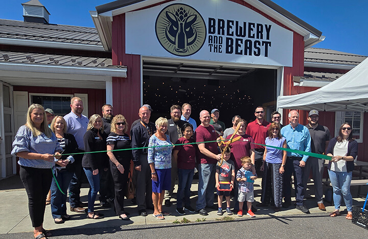 On Friday, September 6, the Garrett County Chamber of Commerce partnered with the Garrett County Department of Business Development to hold a ribbon cutting ceremony to celebrate the grand opening of Brewery and the Beast in Accident.