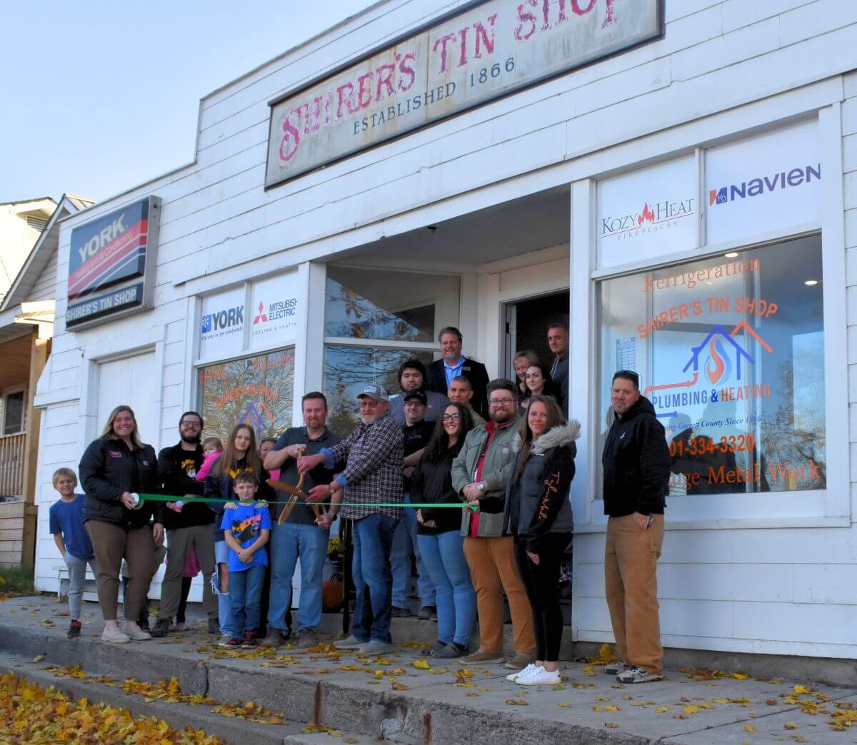 Shirer's Tin Shop ribbon cutting 2025