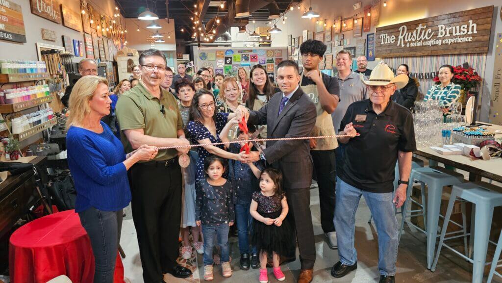 Rope Cutting Ceremony for The Rustic Brush Katy